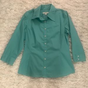 Y2K Green Button Down Shirt